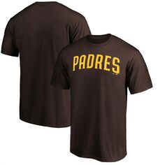 Мужская коричневая футболка с официальной надписью San Diego Padres Fanatics