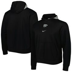 Мужской черный пуловер с капюшоном Kansas State Wildcats Spotlight Performance Nike