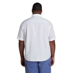 Рубашка классического кроя из шамбре Big &amp; Tall Saltwater на пуговицах IZOD