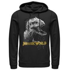 Мужской пуловер с капюшоном и рисунком Jurassic World Indominus Rex Licensed Character, черный