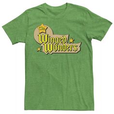 Мужская футболка с текстовым логотипом The Winged Wonders DC Comics