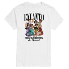 Семейная футболка Encanto от Big &amp; Tall Disney License, белый