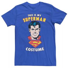 Мужская футболка с надписью «Супермен из комиксов DC: это мой костюм» Licensed Character