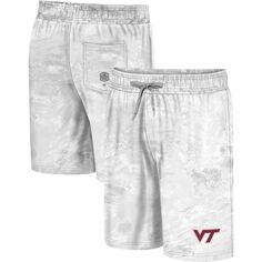Мужские белые шорты для плавания Virginia Tech Hokies Realtree Aspect Ohana Colosseum