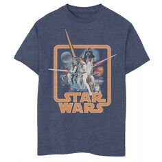 Мужская классическая футболка с плакатом группы «Звездные войны» Licensed Character