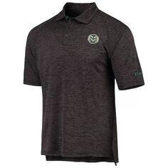 Мужская черная футболка-поло с вышивкой Colorado State Rams Logo Colosseum
