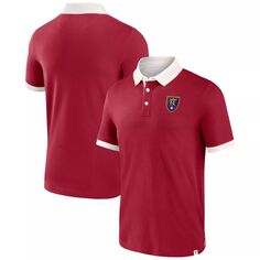 Мужская красная рубашка-поло с логотипом Real Salt Lake для второго периода Fanatics