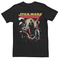 Мужская футболка с рисунком Дарта Вейдера и коллажем Star Wars
