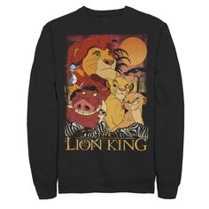 Мужской свитшот The Lion King Happy Group Disney, черный