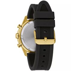 Мужские часы с хронографом на черном ремешке — 98A270 Bulova