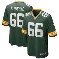 Мужская майка игрока в отставке Ray Nitschke Green Green Bay Packers Game Nike