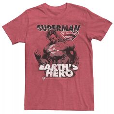 Мужская футболка с плакатом Superman Earth&apos;s Hero DC Comics