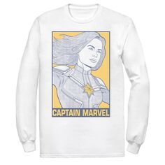 Мужская футболка с плакатом в стиле поп-арт «Капитан Марвел» Licensed Character