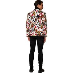 Мужской облегающий пиджак King of Clubs Poker Cards OppoSuits