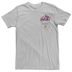 Мужская футболка с карманом и щупальцами с логотипом Captain Marvel Goose Licensed Character