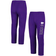 Мужские фиолетовые флисовые брюки Kansas State Wildcats Colosseum