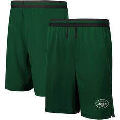 Мужские зеленые трехцветные эластичные тренировочные шорты New York Jets Cool Down Outerstuff