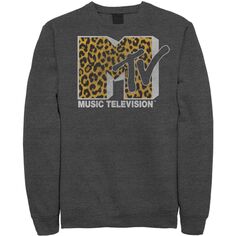 Мужской свитшот с принтом гепарда и логотипом MTV Licensed Character