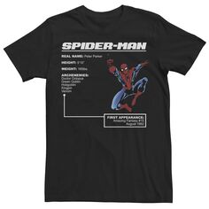 Мужская футболка с плакатом и графикой «Человек-паук» Marvel