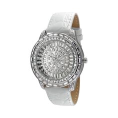 Женские кожаные часы с кристаллами - J6013 Peugeot