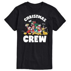 Футболка&apos;s Big &amp; Tall Christmas Crew с рисунком Disney, черный