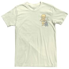 Мужская милая карманная футболка с изображением дроидов «Звездные войны» Licensed Character
