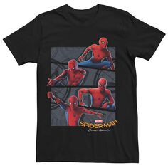 Мужская футболка с четырьмя панелями Marvel Spider-Man Times Licensed Character