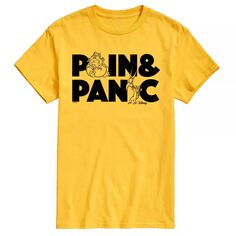 Футболка Disney&apos;s Villians Big &amp; High с рисунком Pain And Panic License, желтый