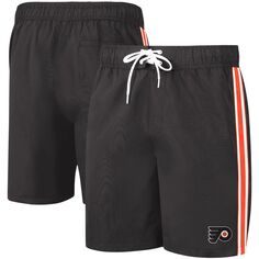 Мужские спортивные шорты Carl Banks черно-оранжевые для плавания Philadelphia Flyers Sand Beach G-III