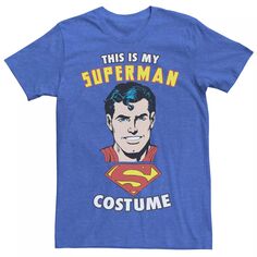 Мужская футболка с текстом «Супермен This Is My Костюм» DC Comics