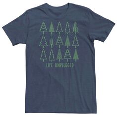Мужская футболка с плакатом Life Unplugged Tree Outline Fifth Sun