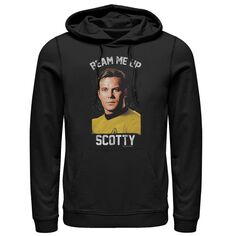 Мужской пуловер Scotty с капюшоном «Звездный путь: оригинальная серия» Beam Me Up Scotty Licensed Character