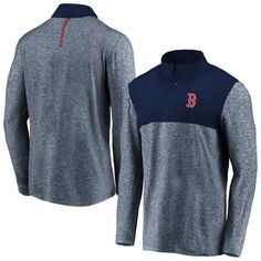 Мужская фирменная темно-синяя куртка Boston Red Sox Iconic Marble клатч с молнией до половины Fanatics