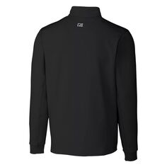 Мужской пуловер стрейч с молнией на четверть Traverse для большого и высокого роста Cutter &amp; Buck, черный