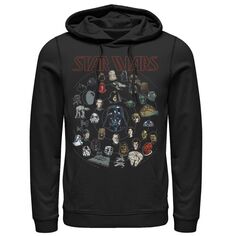 Мужской пуловер с капюшоном и рисунком Дарта Вейдера, групповой снимок Солнечной системы Star Wars