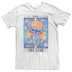 Мужская винтажная футболка Lilo &amp; Stitch Stitch Tarot Disney