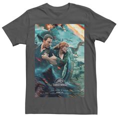 Мужская футболка Two Owen Claire с постером фильма Jurassic World