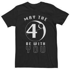Мужская футболка «Звездные войны, пусть будет с тобой четвертый» Звезда Смерти Licensed Character