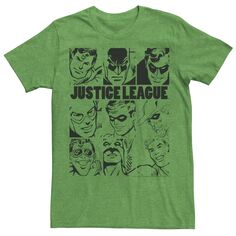 Мужская футболка с плакатом группы «Лига справедливости» DC Comics