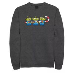 Мужской флисовый пуловер с рисунком «История игрушек» Aliens Candy Cane Holiday Disney / Pixar