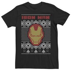 Мужская трикотажная футболка с логотипом Marvel Iron Man Licensed Character