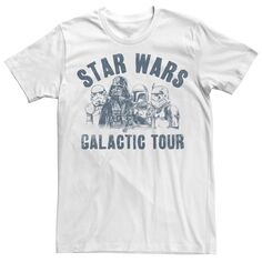 Мужская футболка с надписью Darth Vader Galactic Tour Star Wars