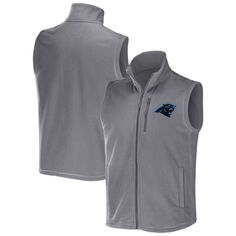 Мужская коллекция NFL x Darius Rucker от Fanatics Grey Carolina Panthers флисовый жилет с молнией во всю длину