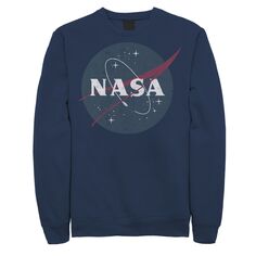 Мужской флисовый пуловер с классическим логотипом NASA в стиле ретро в стиле ретро Licensed Character
