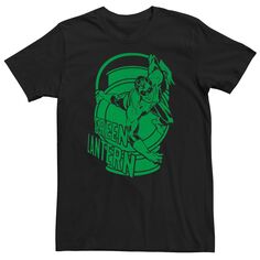 Мужская футболка с изображением зеленого фонаря «Лига справедливости» Licensed Character