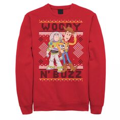 Мужской флисовый пуловер с рождественским рисунком Woody &amp; Buzz Ugly &apos;s Toy Story Disney / Pixar