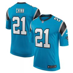 Мужская синяя майка Jeremy Chinn Carolina Panthers Vapor Limited Nike