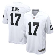 Мужская белая игровая майка Davante Adams Las Vegas Raiders Nike