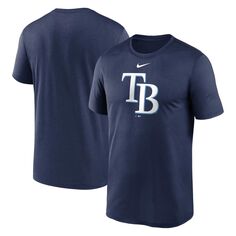 Мужская темно-синяя футболка с логотипом Tampa Bay Rays New Legend Nike