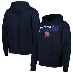 Мужской темно-синий пуловер с капюшоном Chicago Bears Ink Dye New Era